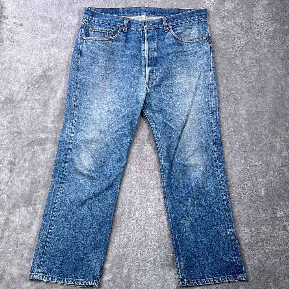 Levis 501 XX Jeans Men 38x30 (Fits 36x30) Blue Shrink To Fit Made in USA 80s